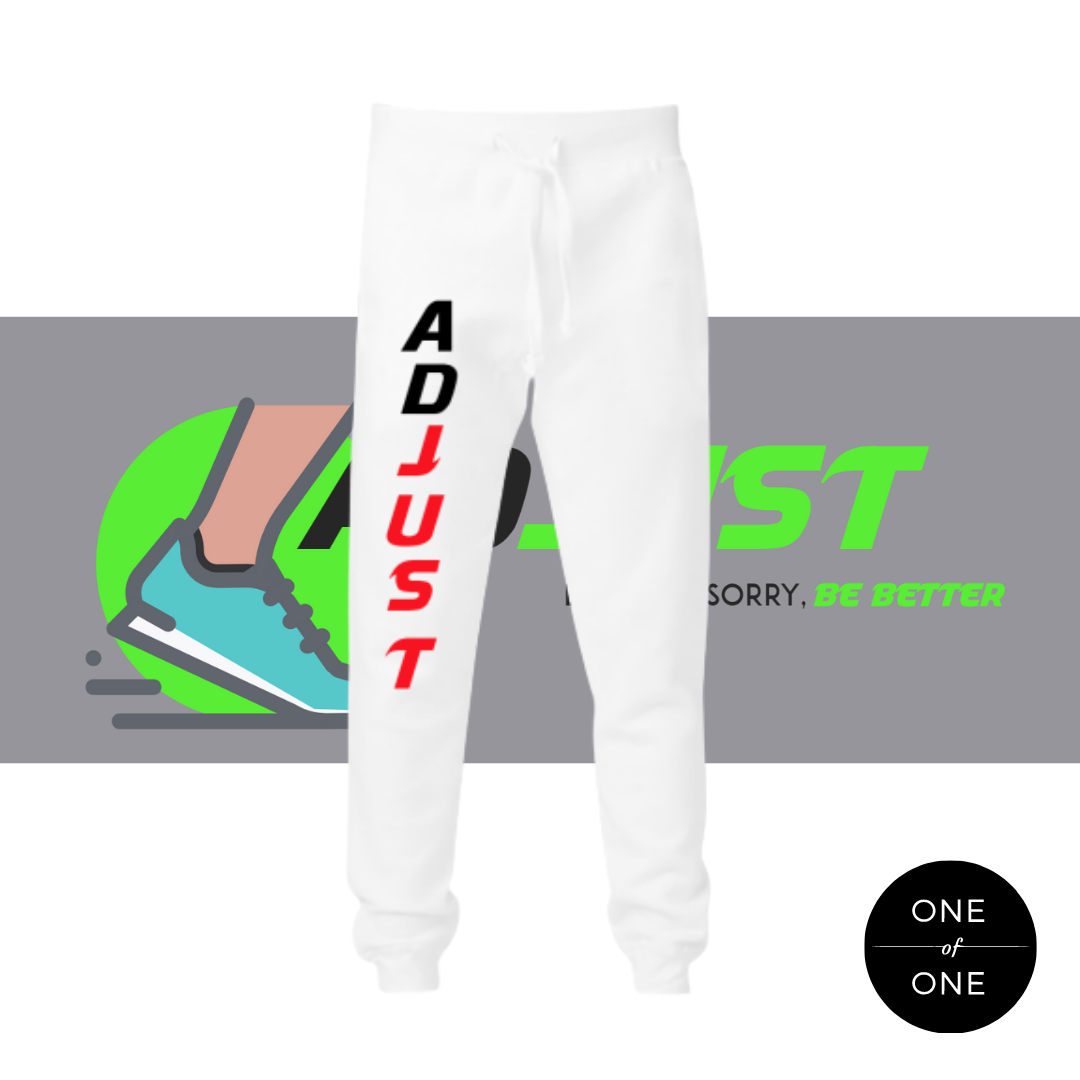 White Adjust Joggers