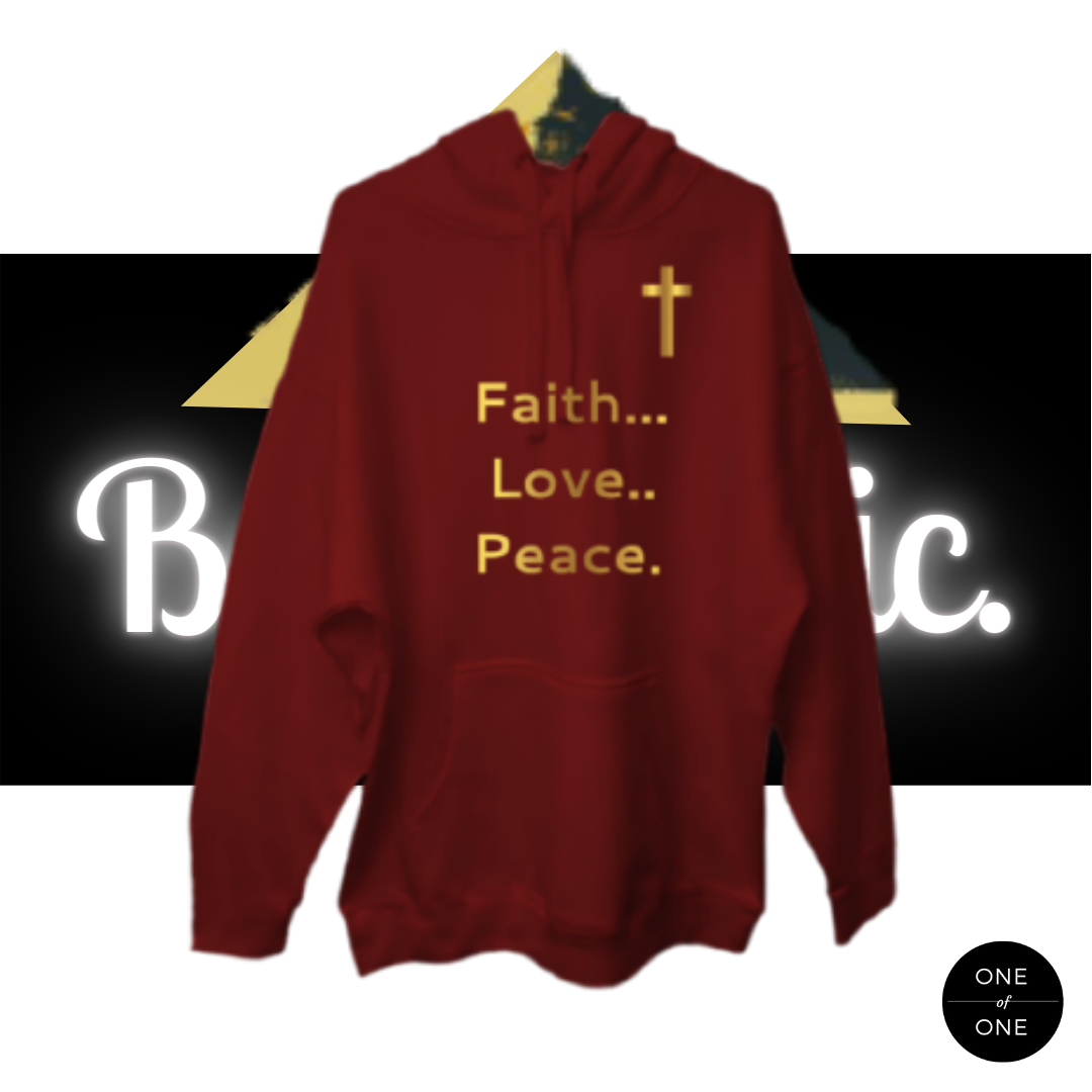 Kid's Faith Love Peace Hoodie