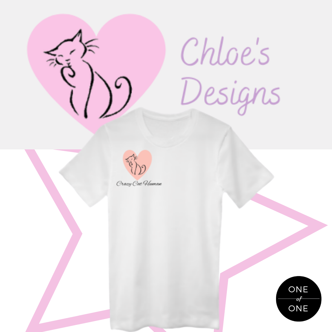 White Crazy Cat Woman Tee
