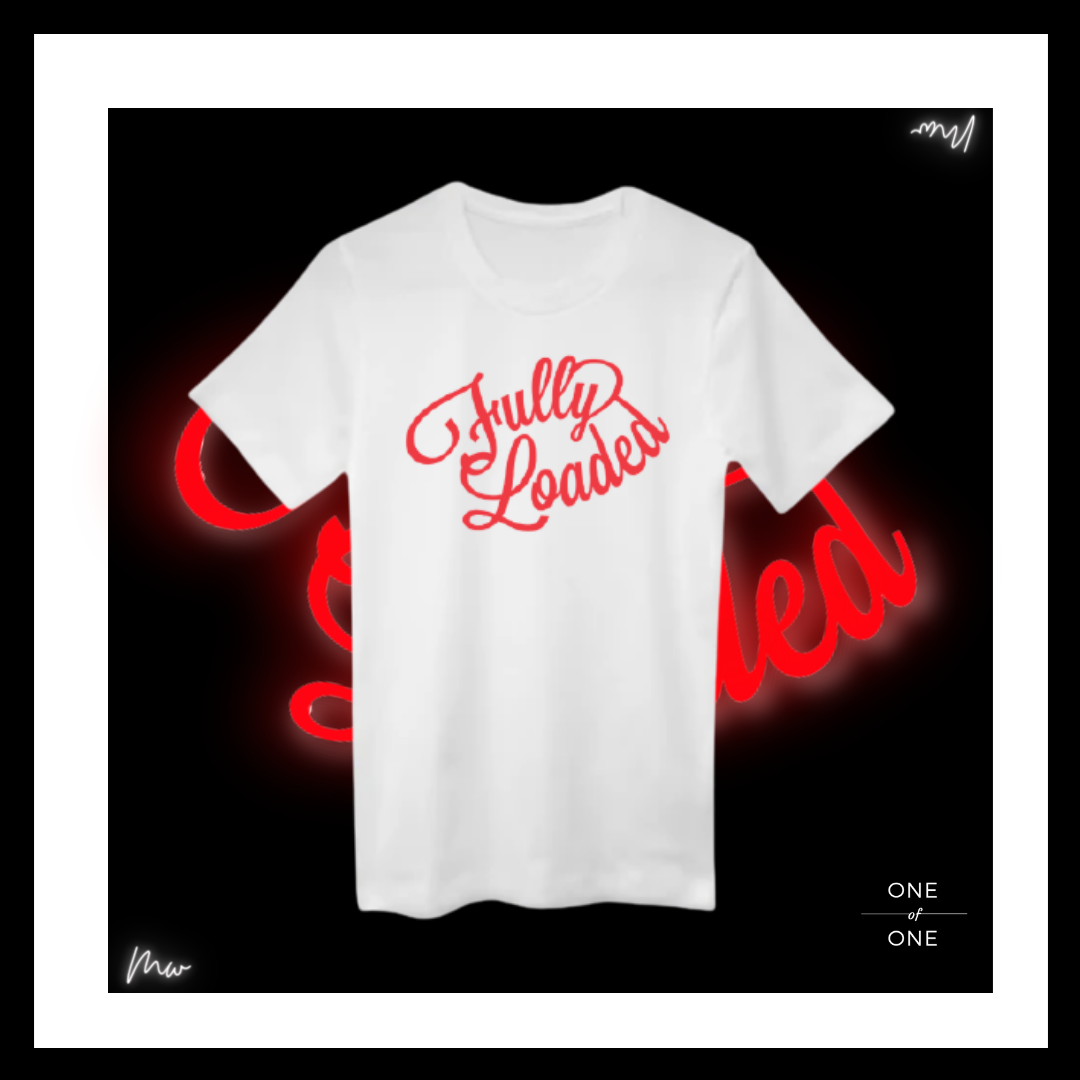 White Script Tee