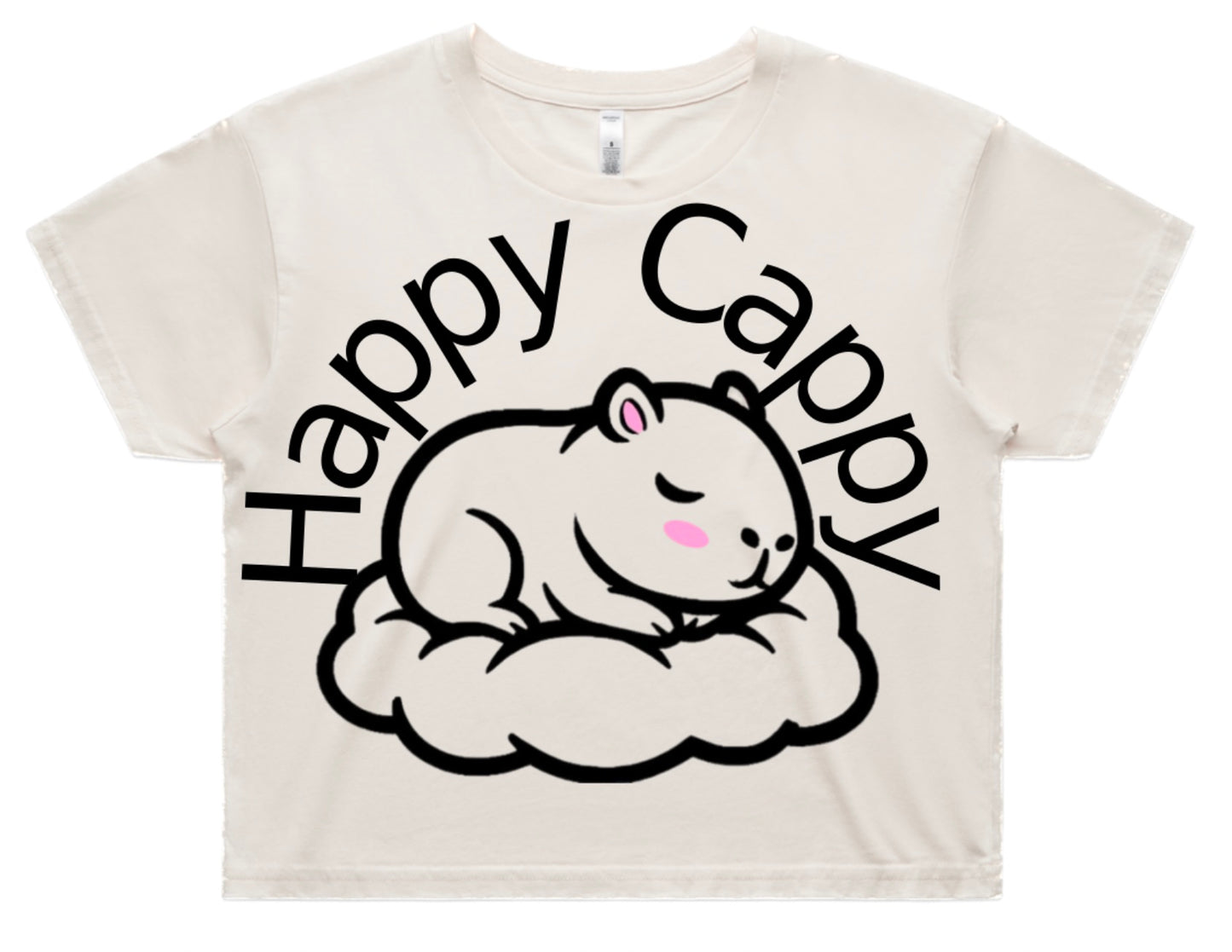 Happy Cappy Crop Tee