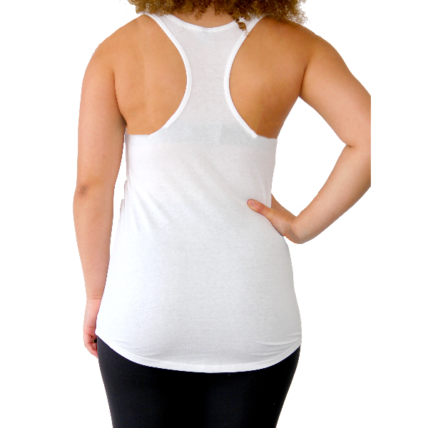 White Racerback Tank