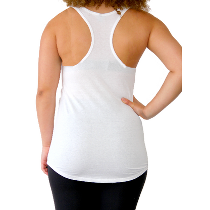 White Racerback Tank