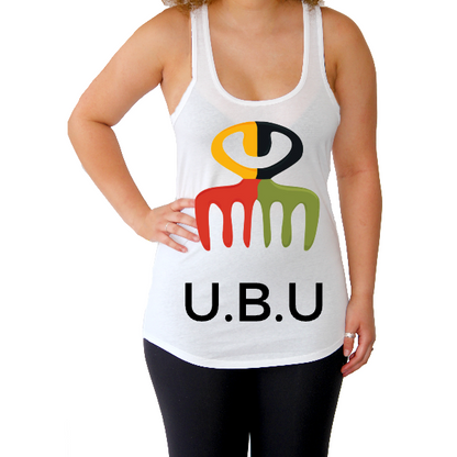 White Racerback Tank