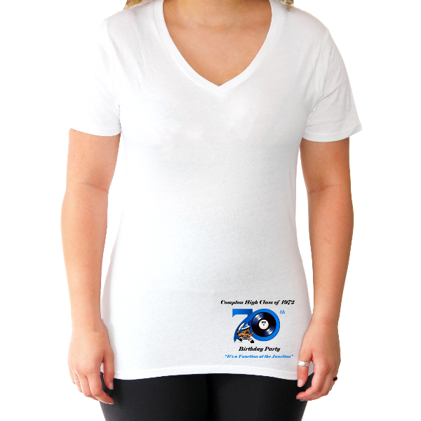 White Year 70 V-Neck Tee