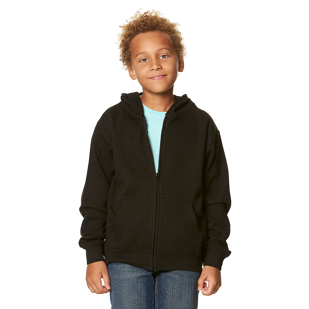 YOUTH ESSENTIAL ZIP UP HOODIE (302)