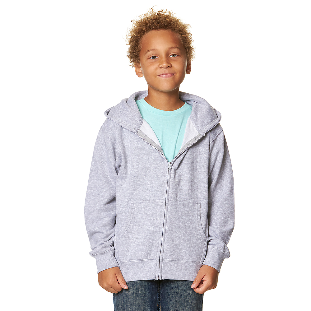 YOUTH ESSENTIAL ZIP UP HOODIE (302)