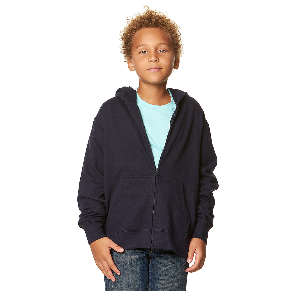 YOUTH ESSENTIAL ZIP UP HOODIE (302)