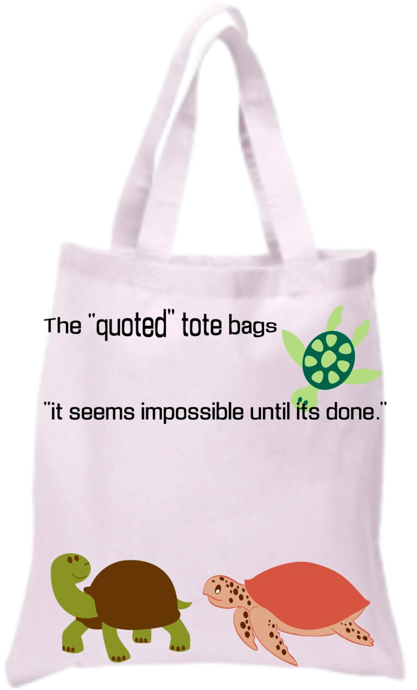 The quoted tote bags Tote
