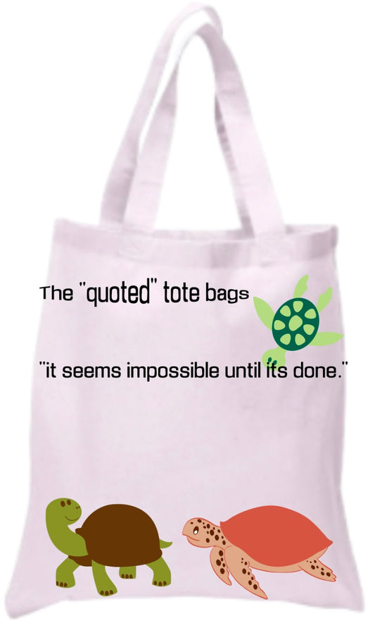 The quoted tote bags Tote