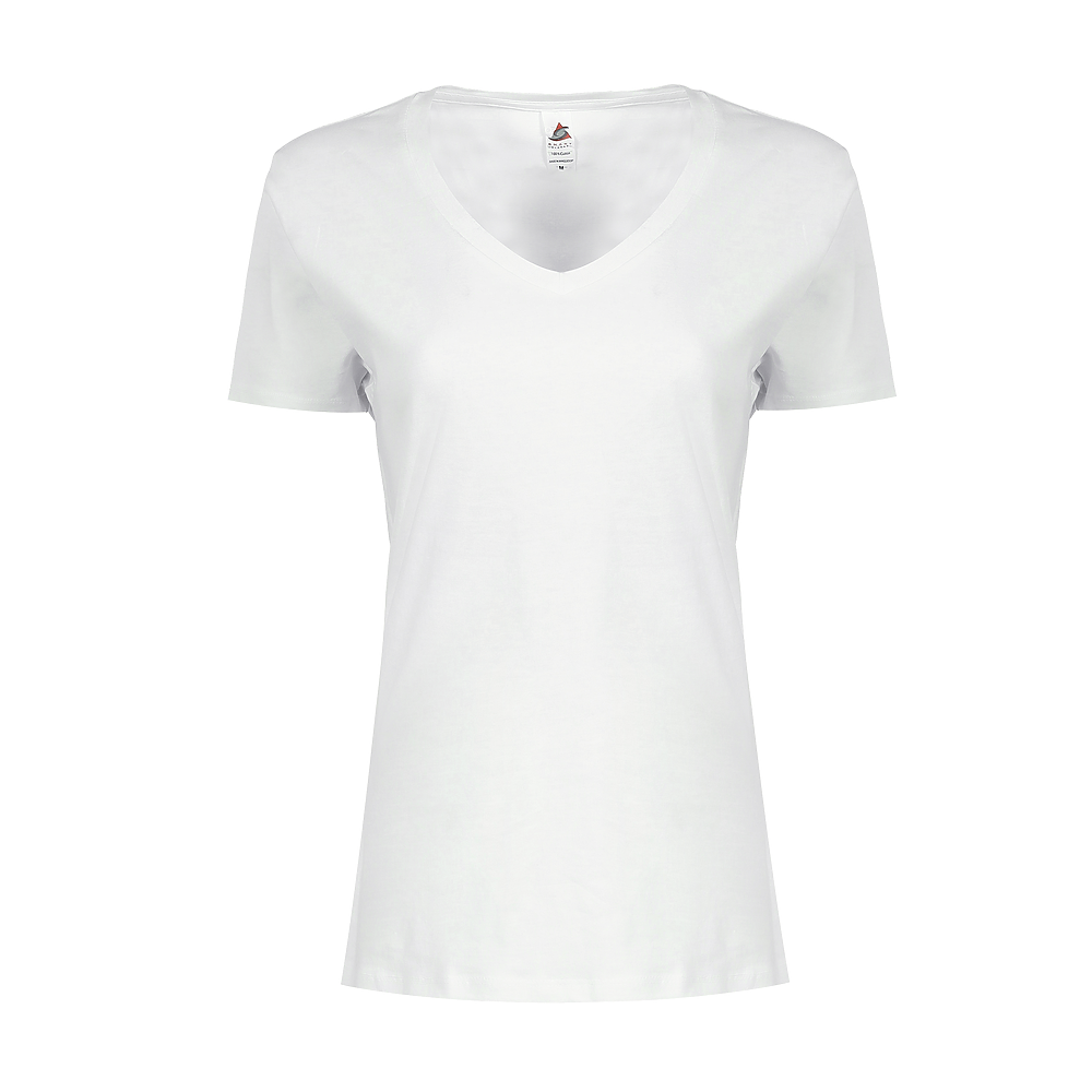 WOMEN'S ESSENTIAL V-NECK TEE (4002)
