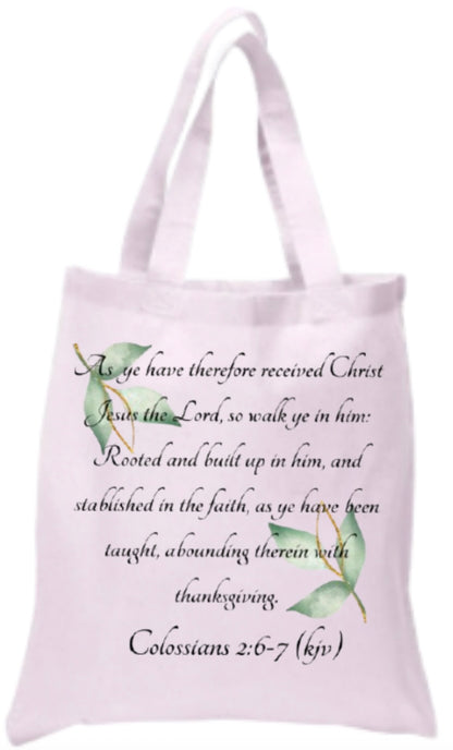 Rooted in Faith Tote