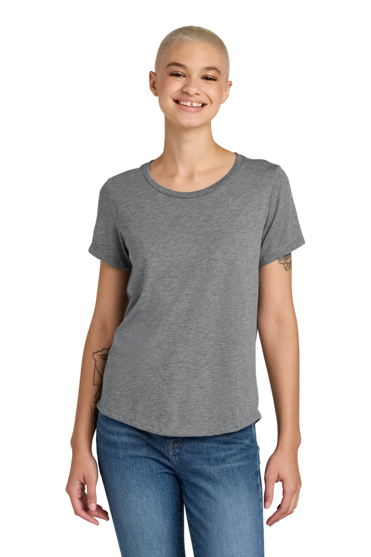 Allmade® Women's Relaxed Tri-Blend Scoop Neck Tee AL2015