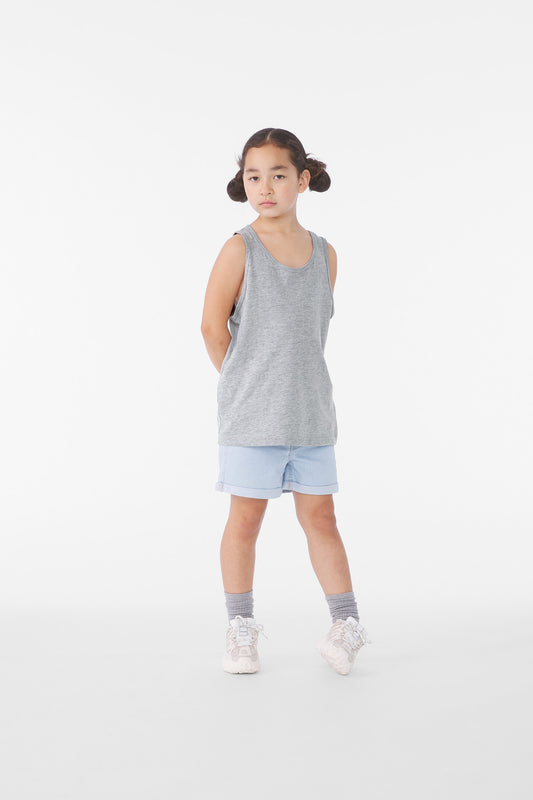 BELLA+CANVAS® Youth Heather CVC Tank BC3480YCVC
