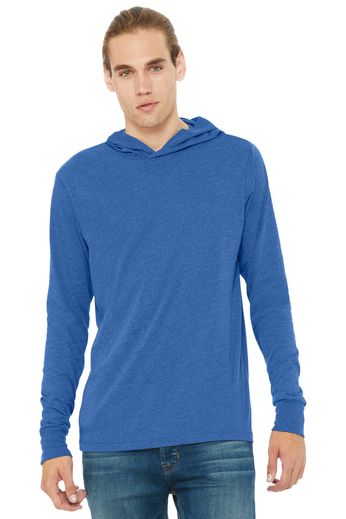 BELLA+CANVAS ® Unisex Jersey Long Sleeve Hoodie. BC3512