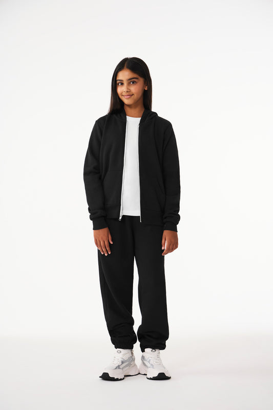BELLA+CANVAS® Youth Sponge Fleece Full-Zip Hooded Sweatshirt BC3739Y