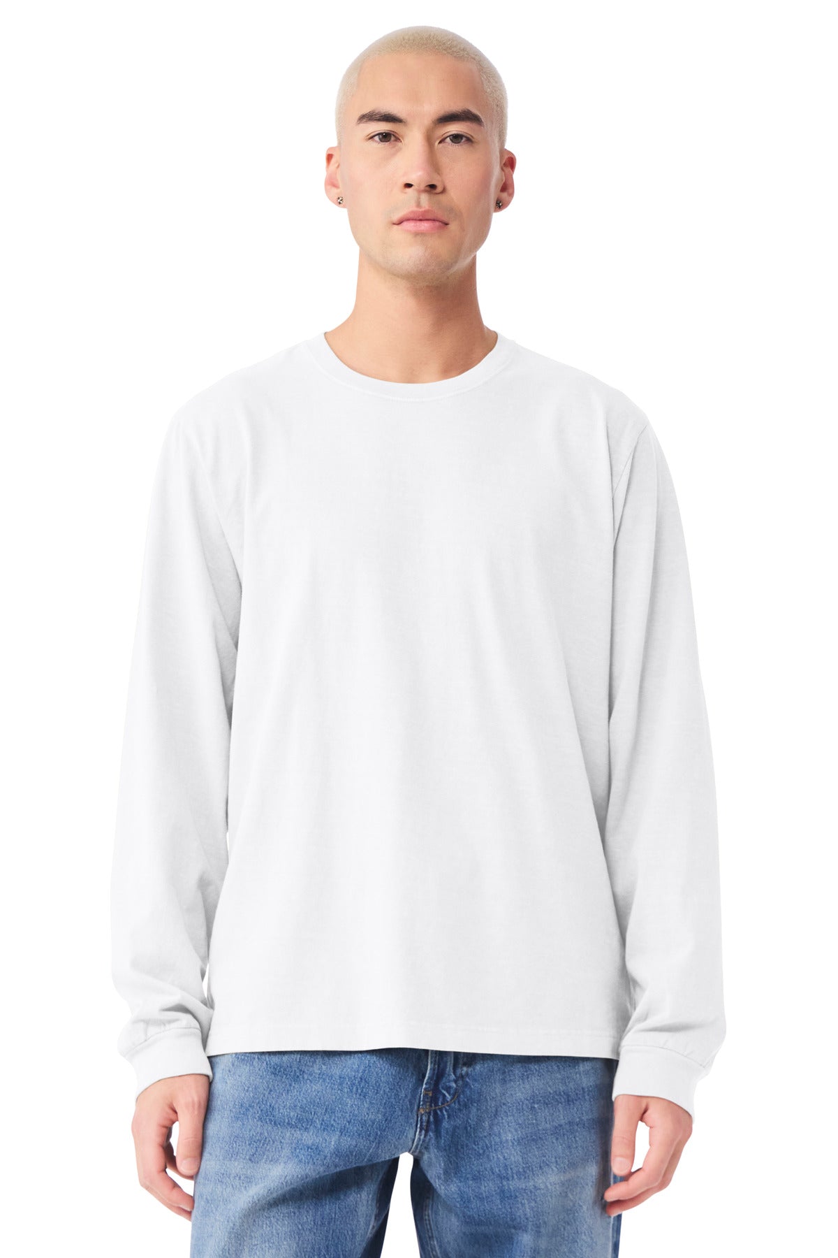 BELLA+CANVAS® Unisex Heavyweight Garment-Dyed Long Sleeve Tee BC4851GD