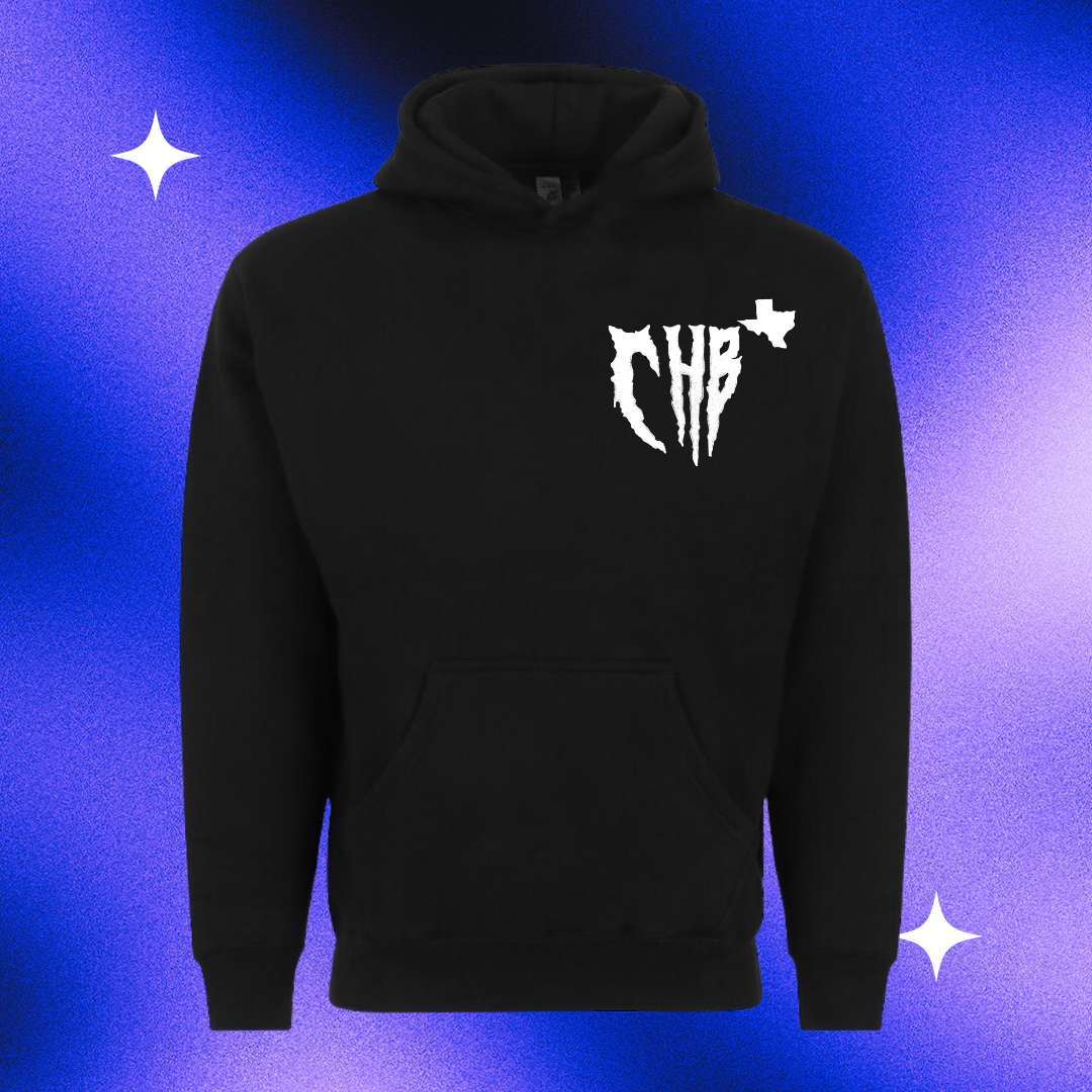 [REMASTERED] Black Skull Hoodie - Heavyweight