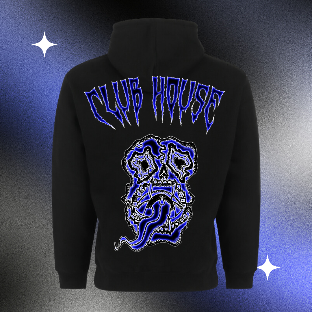 [REMASTERED] Black Skull Hoodie - Heavyweight