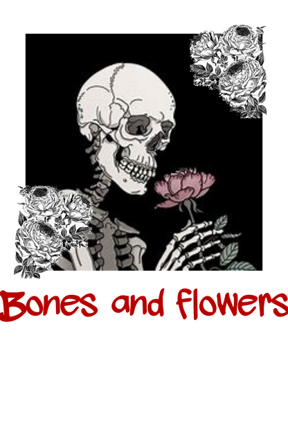 Bones and Flowers Tote Bag