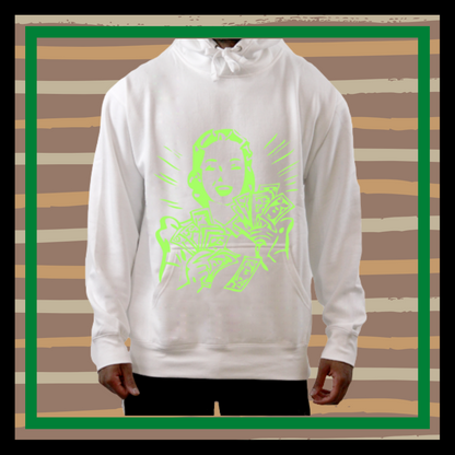 White Wealthy Not R$ch Hoodie