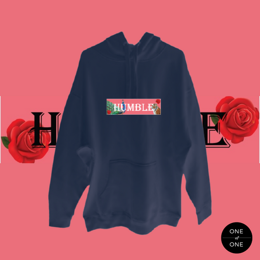 Navy Rose Hoodie