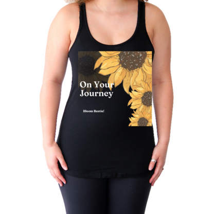 Black On Your Journey Racerback Tank