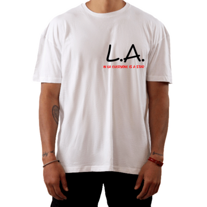 White LA Tee