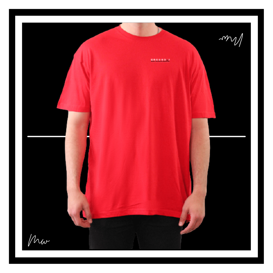 Red Ground Point Niner Tee