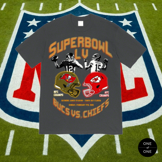 SUPERBOWL LV VINTAGE TEE (BLACK)