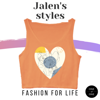 Jalen's Graphic Crop Tank