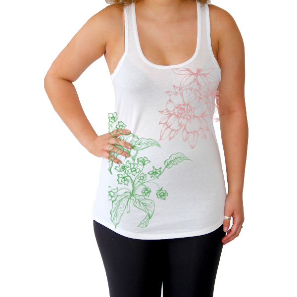 June Flower Racerback Tank