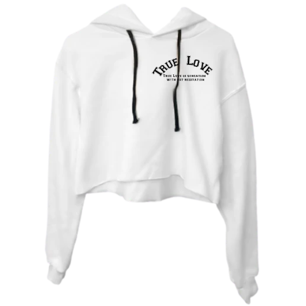 True Love Crop Hoodie