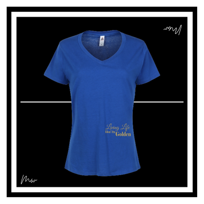 Blue Reunion V-neck