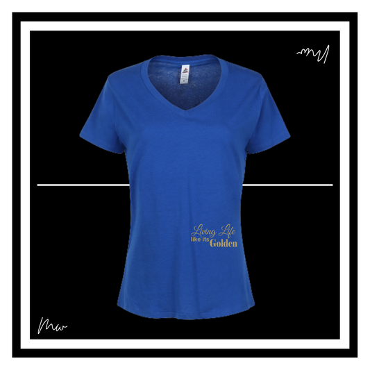 Blue Reunion V-neck