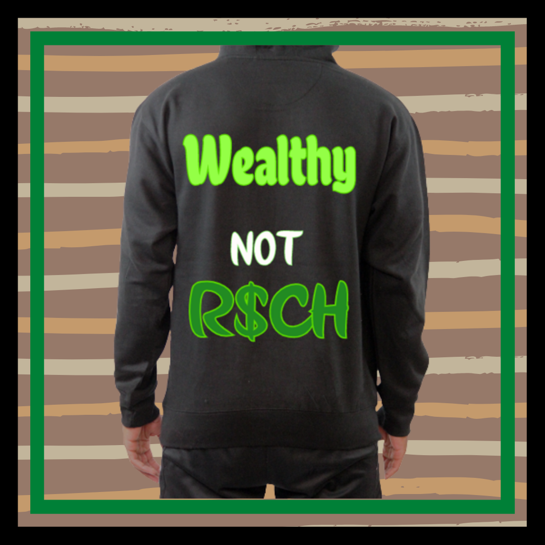 Black Wealthy Not R$ch Hoodie