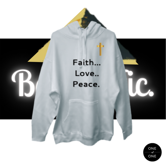 Kid's Faith Love Peace Hoodie