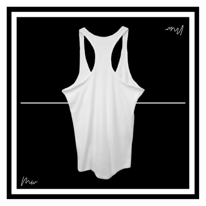White Racerback Tank