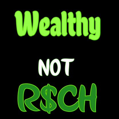 Black Wealthy Not R$ch Crop Hoodie