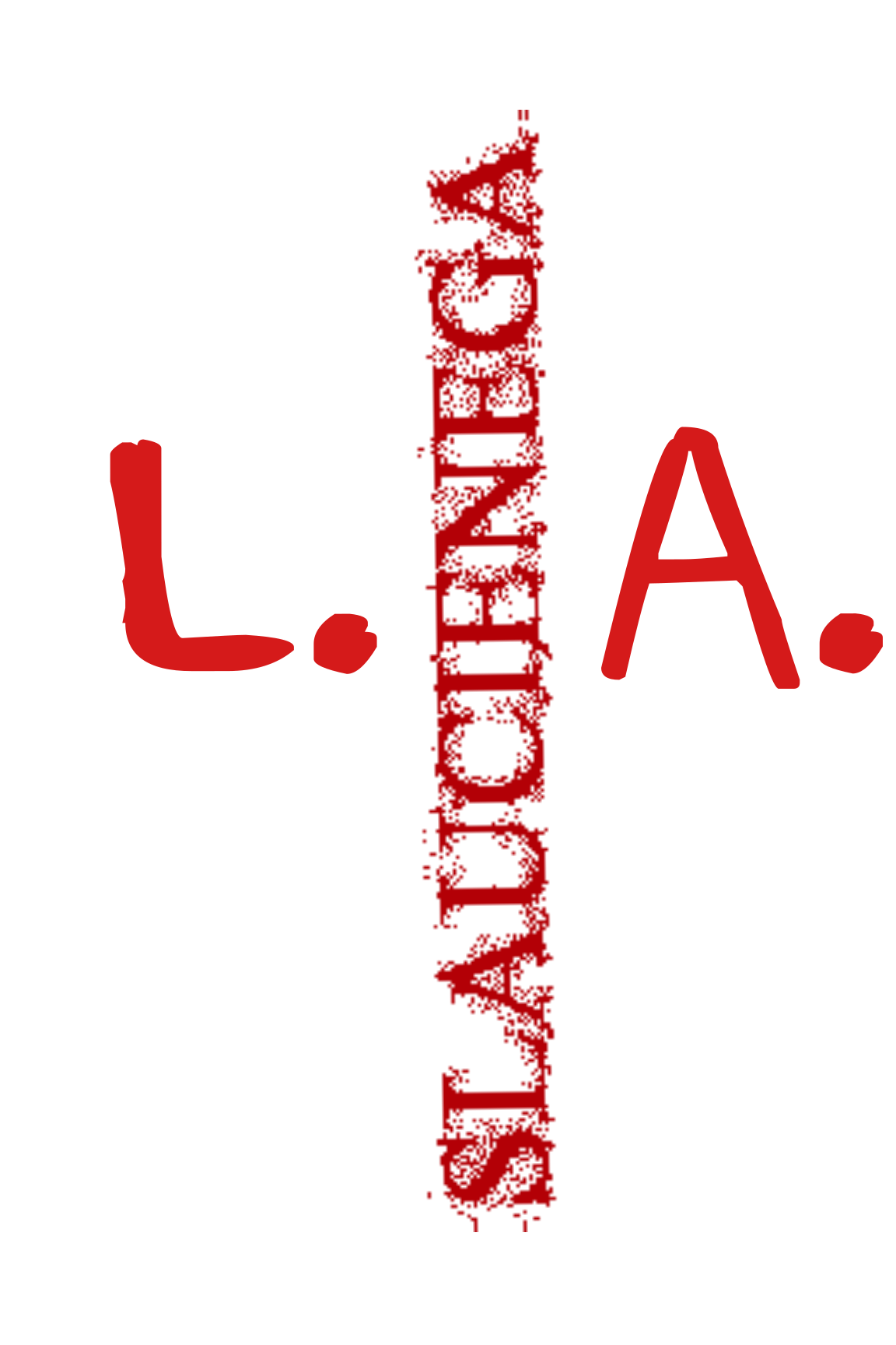 Black LA Tee