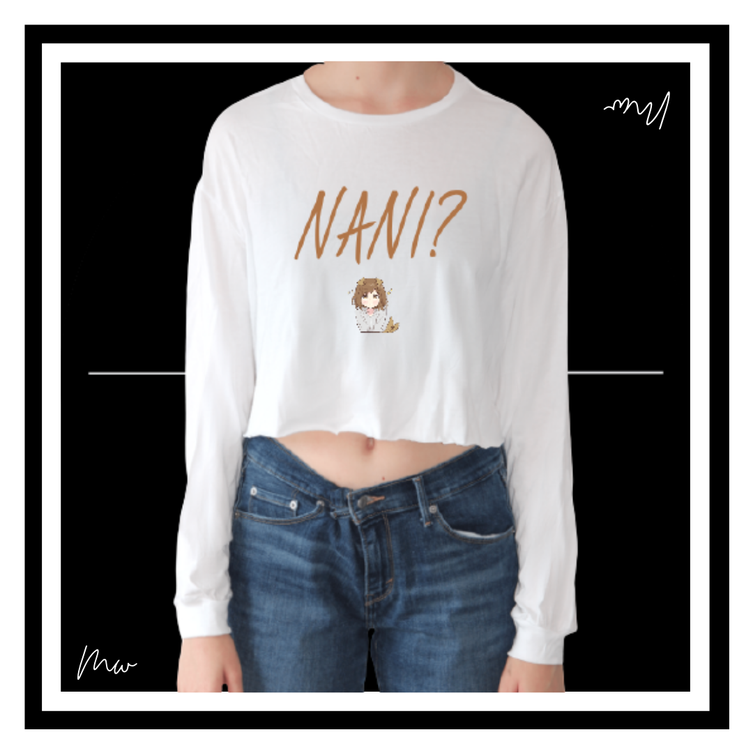 Color Brand Crop Long Sleeve