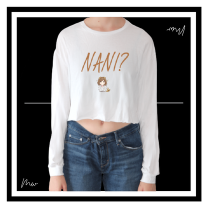 Color Brand Crop Long Sleeve