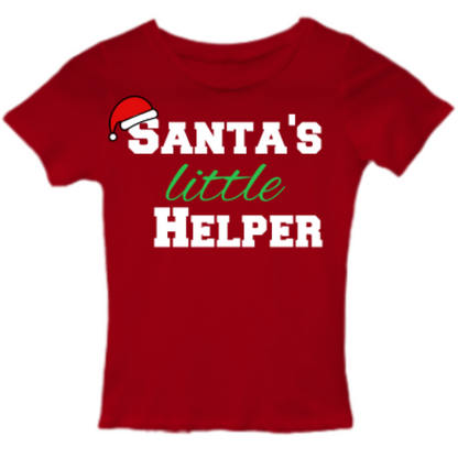 SANTA'S LITTLE HELPER Unisex Kids Tee