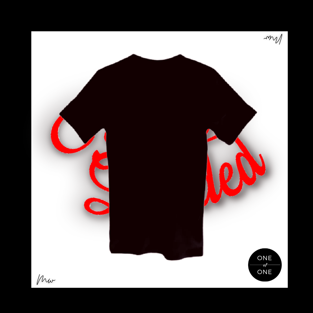 Black Script Tee