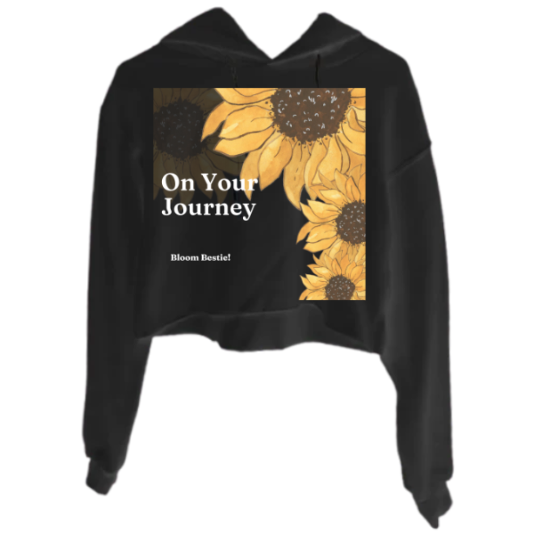 On Your Journey Crop Hoodie