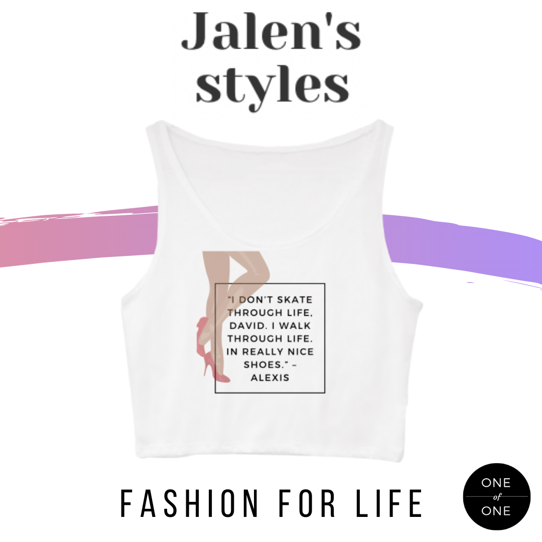 Jalen's Alexis Rose Quote Crop Tank