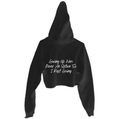On Your Journey Crop Hoodie