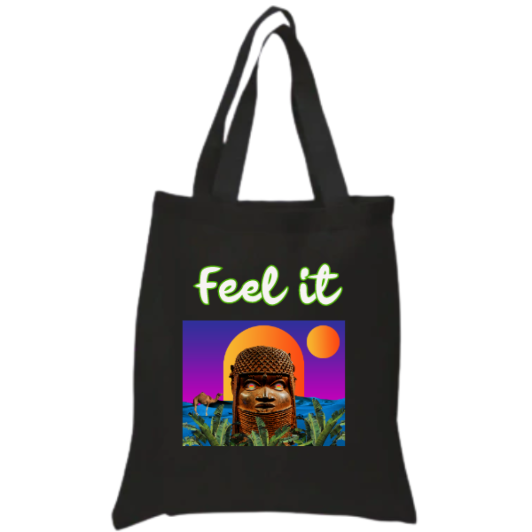 Black Aijay Luv Tote Bag