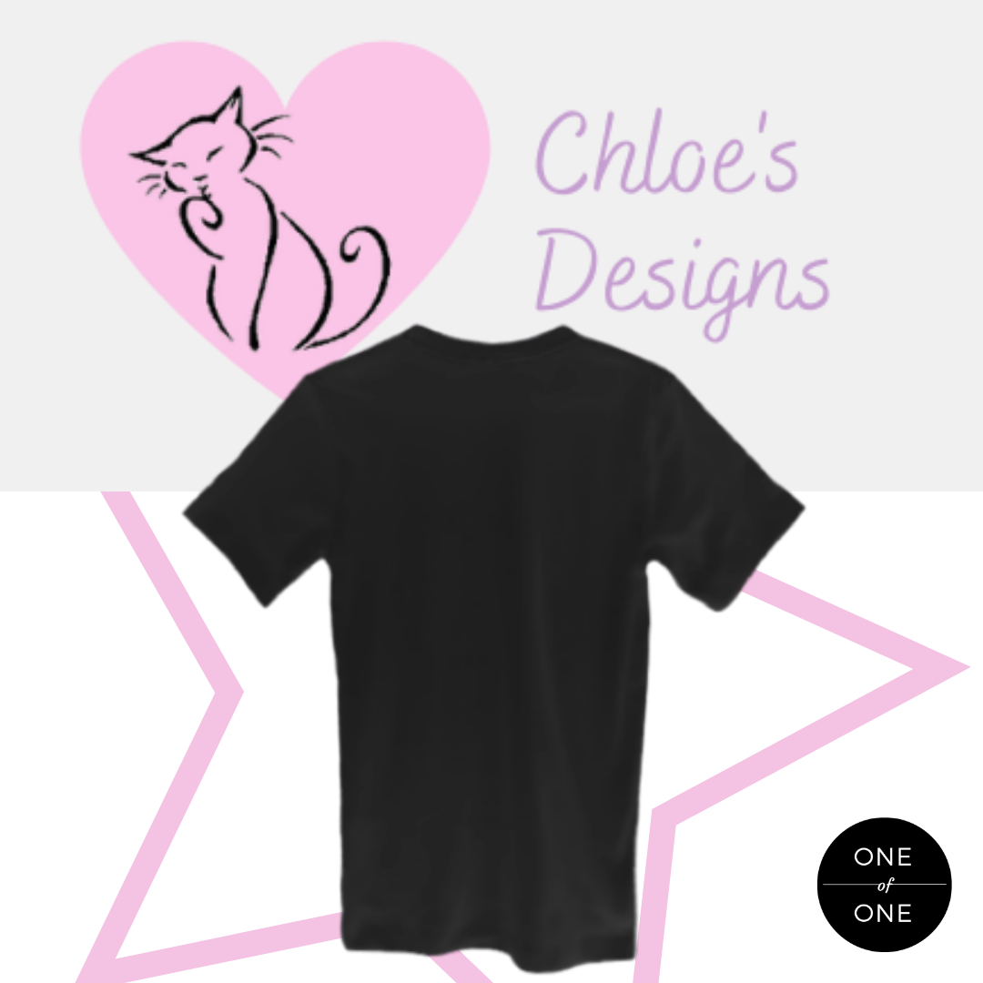 Black Crazy Cat Woman Tee