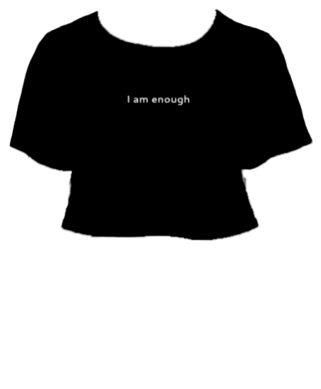 I AM ENOUGH Crop Top